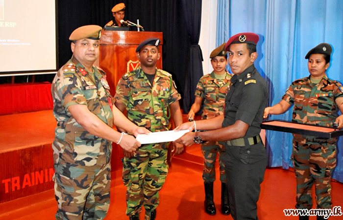 Commandant Makes Closing Remarks During End of YO Course