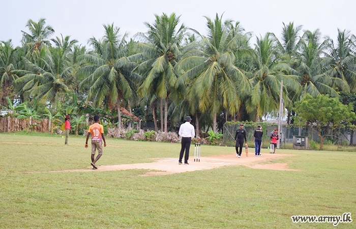 Troops Play Cricket in Friendly Match with Civil Club