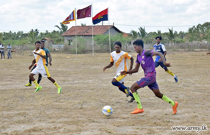 Troops Initiate Friendly Football Matches among Local Teams
