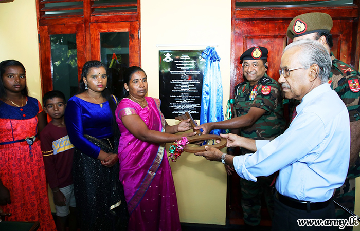Troops Erect 767th House for One More Deserving Jaffna Family