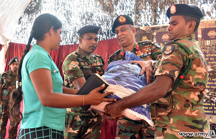 With Donors' Support, Troops Initiate Distribution of Relief Packs to 200 Families