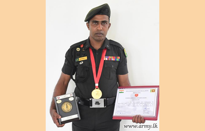 Army Sergeant Rated ‘Best Foreign Student’ in JCL Course in India