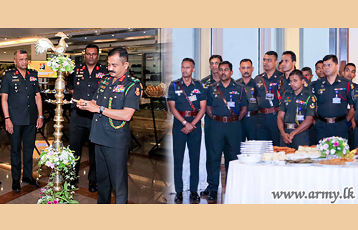 සිංහල හා දමිළ අලුත් අවුරුදු උදාවෙන් අනතුරුව සම්ප්‍රදානුකූලව යුද්ධ හමුදා මූලස්ථානයේ රාජකාරි කටයුතු ආරම්භ කරයි