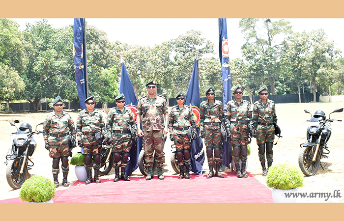 Women Soldiers' Quick Reaction Riders Team Formed at SFHQ- Mullaittivu