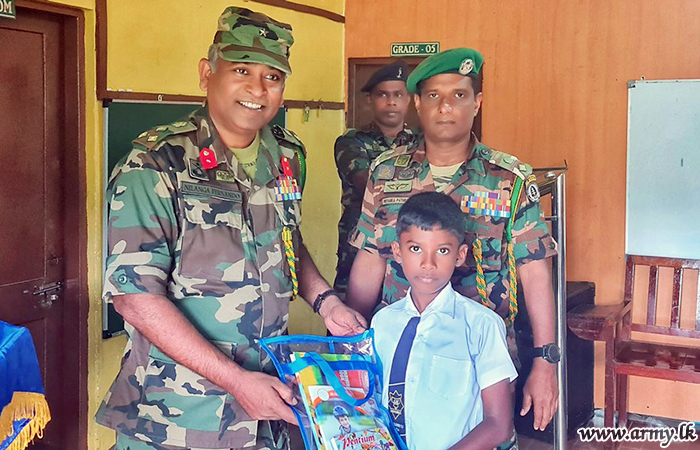 581 Infantry Brigade Initiates Offer of School Aids to 100 Hatton Students