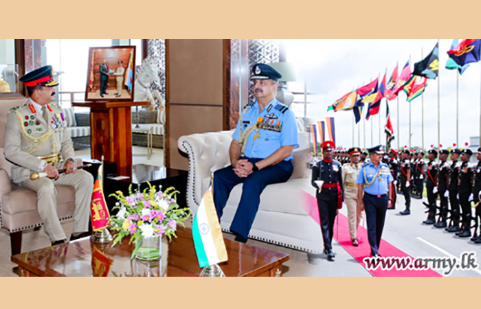 India’s Chief of the Air Staff Pays Courtesies to the Army Chief