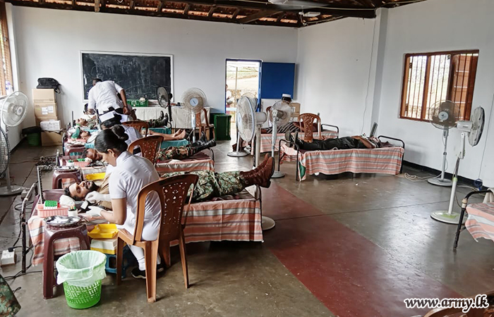 53 Infantry Division Troops Give Blood for Patients