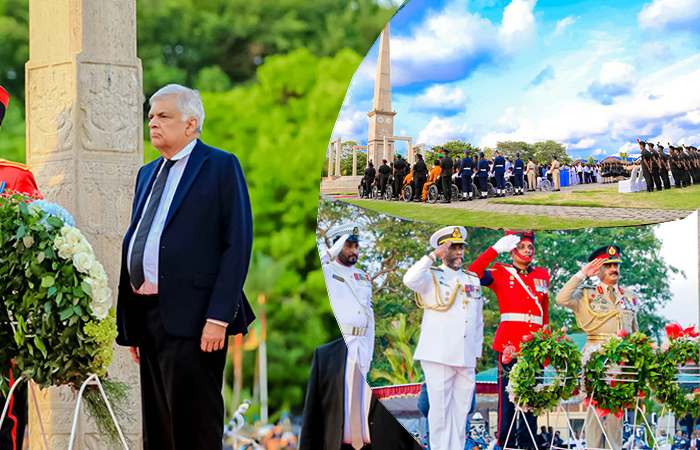 Memories of Valiant War Heroes Remembered at Battaramulla Monument on 14th 'Victory Day'