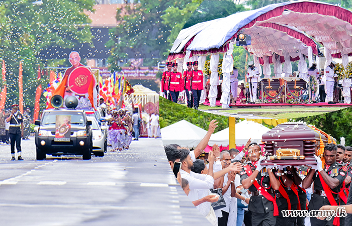 Commander among Mourners at Prelate’s State Funeral at Independence Square