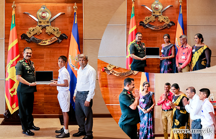 Army Commander Donates Laptops to Deserving Students; Empowering Education for All
