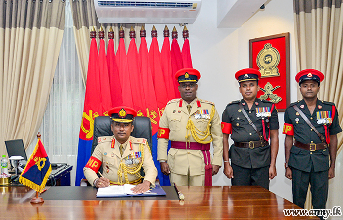 இலங்கை இராணுவ பொலிஸ் படையணியின்  புதிய தளபதி பதவி ஏற்பு