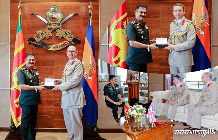 Outgoing Defence Adviser & Newly-Designated Adviser of British High Commission Pay Courtesies