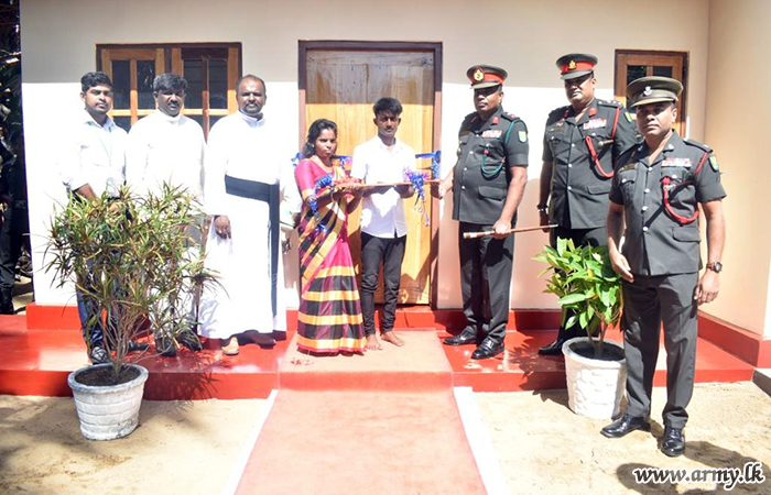Army Initiative Gets New House for Needy Family in Thevampiddi