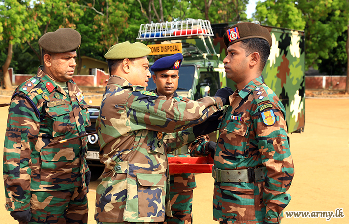 බෝම්බ සහ පුපුරණ ද්‍රව්‍ය නිෂ්ක්‍රීය කිරීමේ 5 වන පාඨමාලාව සාර්ථකව අවසන්