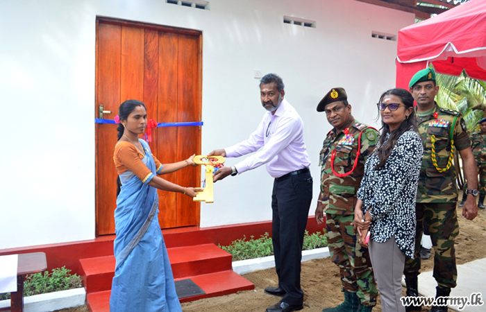 East Troops with Sponsor Support Build New House for a Needy Family