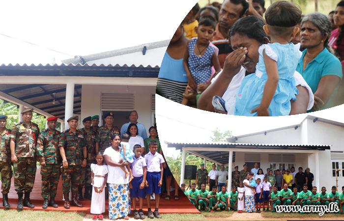 16 GR & 1 SLNG Troops in 143 Infantry Brigade Offer New Home to Thabbowa Mother with Children 