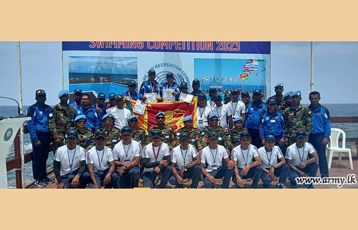 SLFPC Team in UNIFIL Swimming Competition Does Well