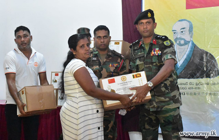 Gift Packs, Donated by Chinese Buddhists Distributed among the Poor    