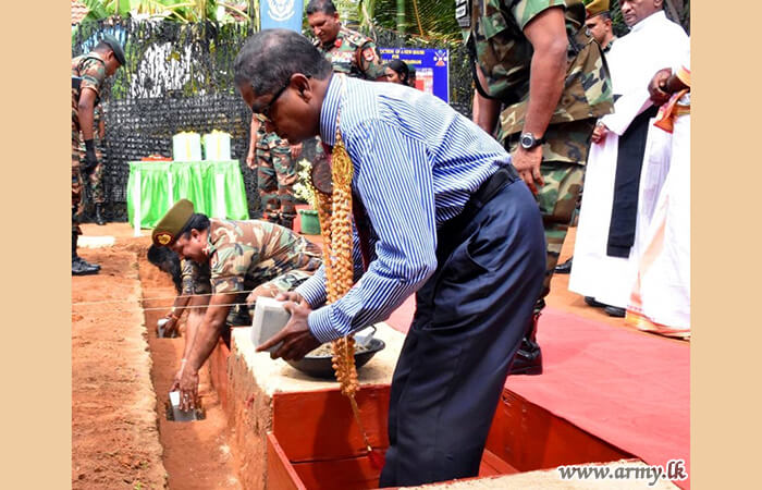 55 Infantry Division Troops to Erect One More House to Nelliady Family