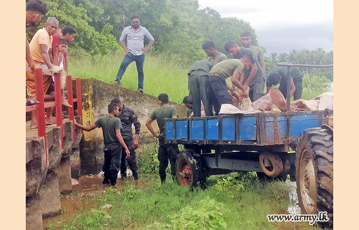 Timely Action of Troops Avert Major Tank Bund Splits