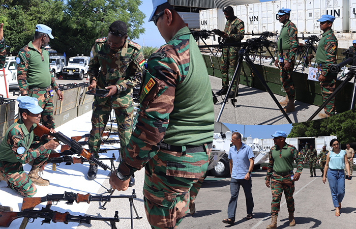 UN Rep Assesses Contingent Equipment in 14 SLFPC in Lebanon 
