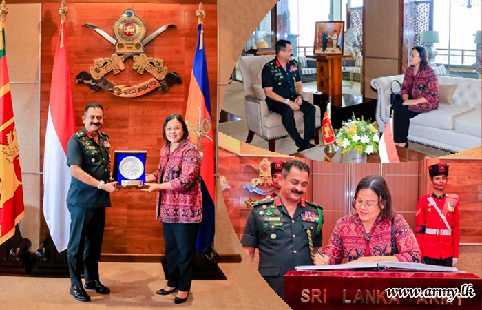 Ambassador of Indonesia Pays Courtesy Call on Army Commander