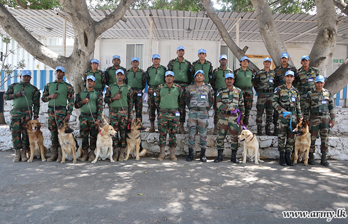 SLFPC & INDBATT in Lebanon Jointly Conduct Sniffer Dog Training Exercise
