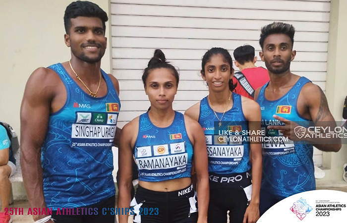 Mixed Relay (400 m) in AAC Clinches Silver for Sri Lanka 