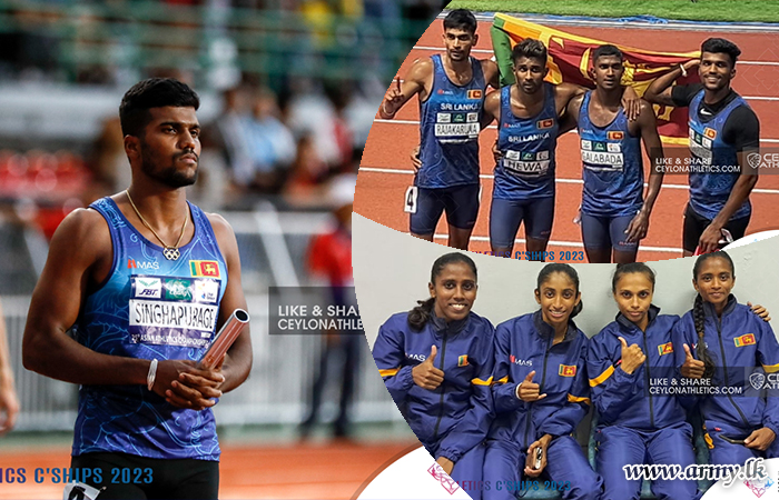 Army Athletes in AAC Win Gold Medal in 400×4 Relay Event