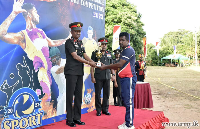 681 Infantry Brigade's Champion Trophy Cricket Tournament Win Goes to 6 GW