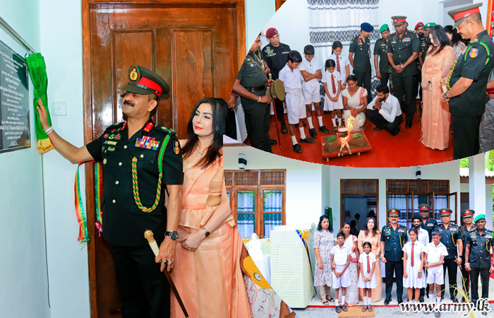 Commander Responds to Principal's Request of His Alma Mater & Erects New Home with ASVU 