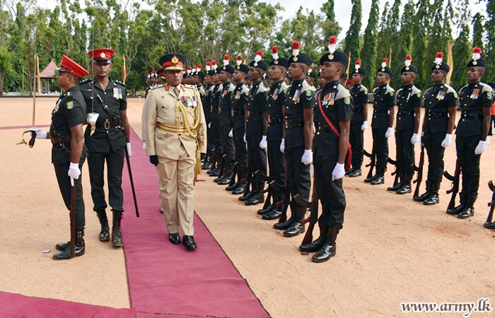 Outgoing GOC, 21 Infantry Division Saluted