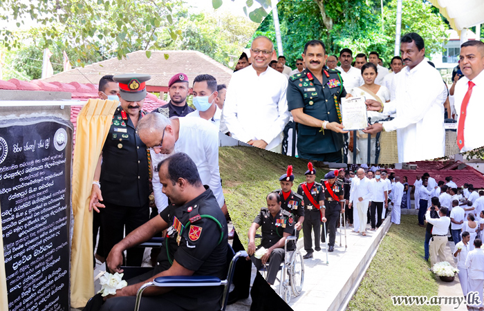 Army-built New Ramp for Handicapped Devotees at 'Saman Devalaya' Opened