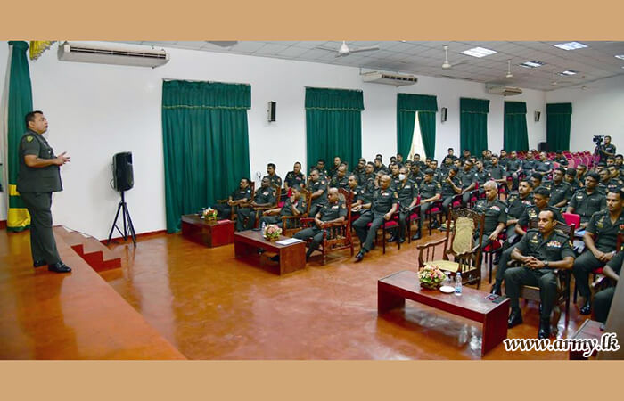 Officers Listen to Lectures on SLSR - Officers' Training Day 