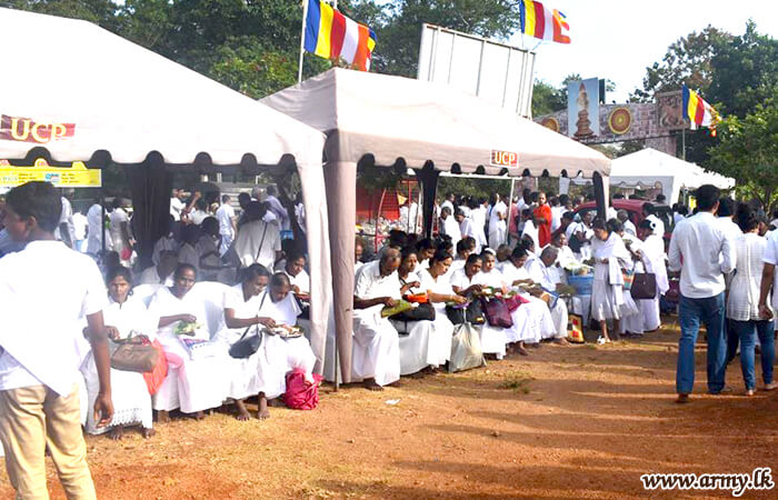 1 Corps Troops Add Their Share to ‘Esala’ Poya Commemoration