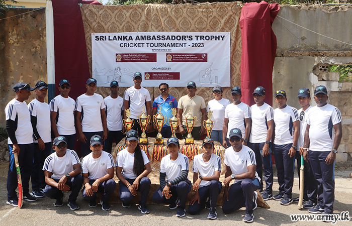 14 SLFPC Cricketers in 'Sri Lanka Ambassador's Trophy -2023' in Beirut Qualify for Semi-finals