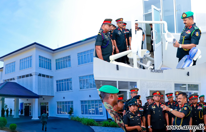 Army Chief Takes Time off to Visit Kandy New Army Base Hospital 