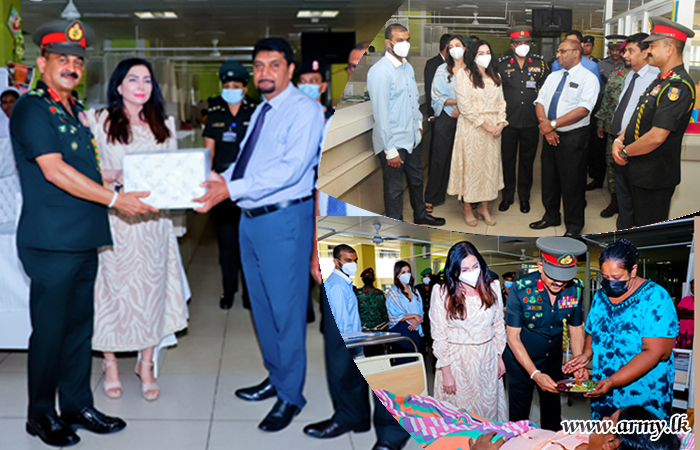 Army Commander with Seva Vanitha President Interacts with Patients at Apeksha Hospital