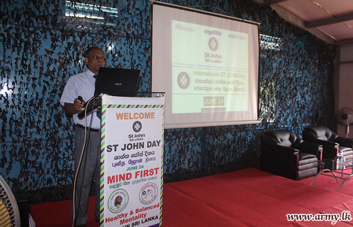 144 Infantry Brigade Troops Learn about 'Healthy Mind'  