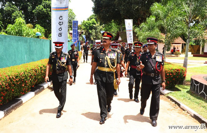 SLLI Colonel of the Regiment Visits his under Command Battalions