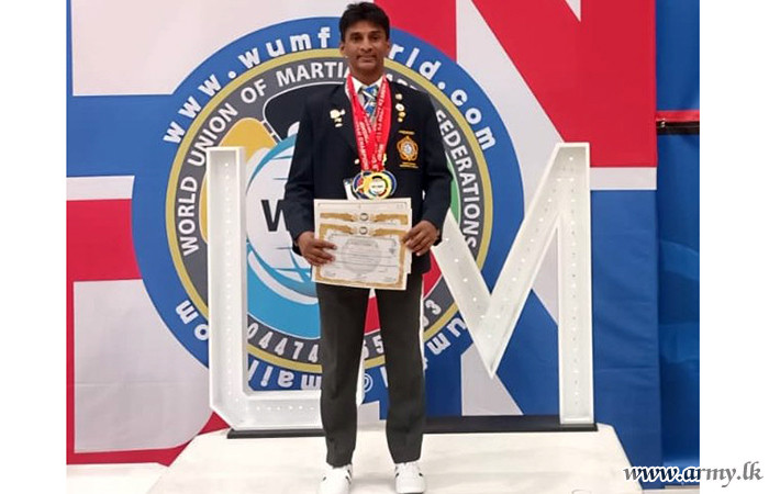 Major Nalinda Rathnayaka Bags Three Gold Medals in London 'World Taekwondo Championship - 2023' 