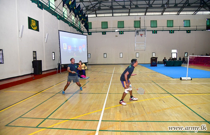 SLSR Inter Battalion Badminton Tournament Win Clinched by 3 (V) SLSR Players