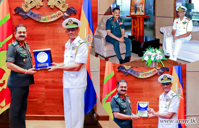 கொத்தலாவல பாதுகாப்பு பல்கலைக்கழக புதிய உபவேந்தர் இராணுவத் தளபதியை சந்திப்பு  