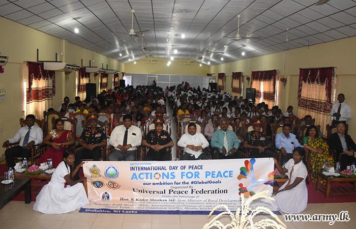 Mullaittivu Commander Joins UN International Day of Peace Ceremony