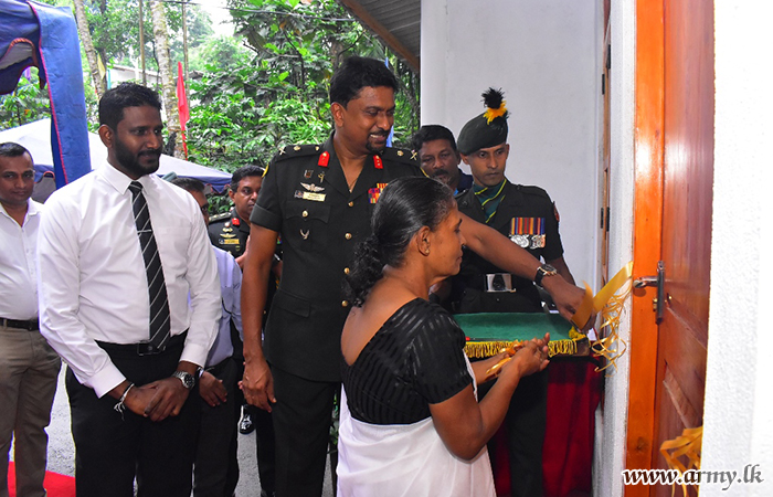 11 Infantry Division Troops Erect 4 New Houses for Deserving Families in Kandy on Request
