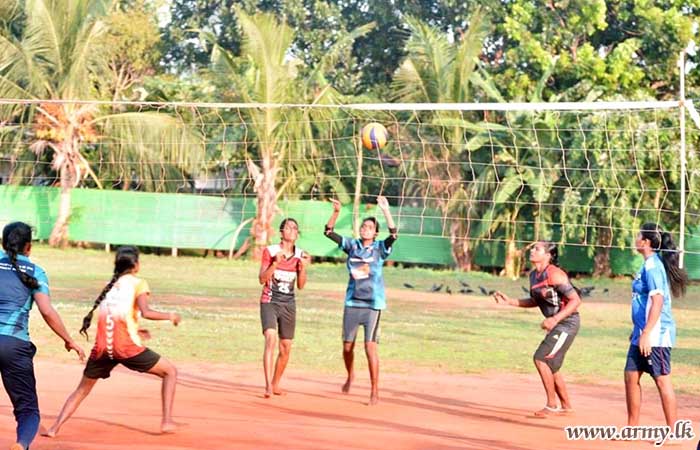 Army & Civil Women Volleyball Players Compete in Finals 