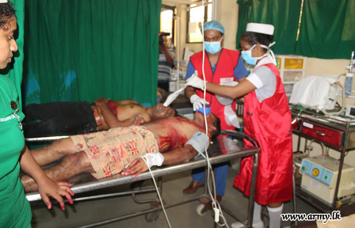 16 GR Troops Stage Disaster Management Demonstration for Hospital Staff in Puttalam