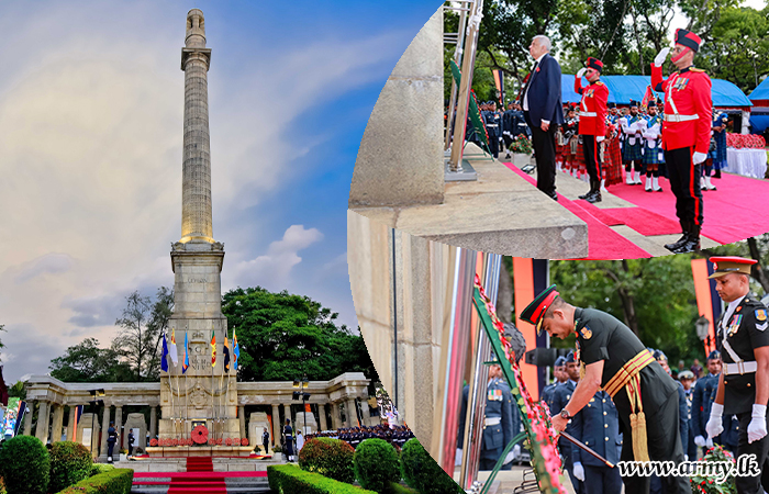 Fallen War Heroes Honoured at Colombo Cenotaph on Remembrance Day
