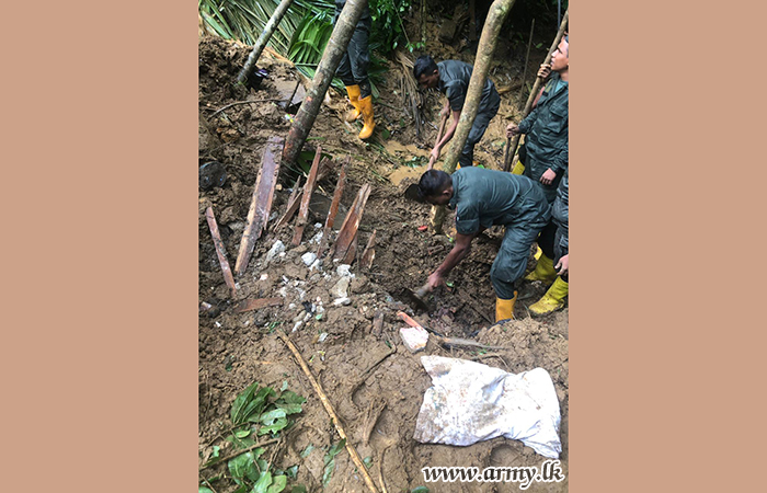 8 GW Troops Busy Searching Landslide Victims