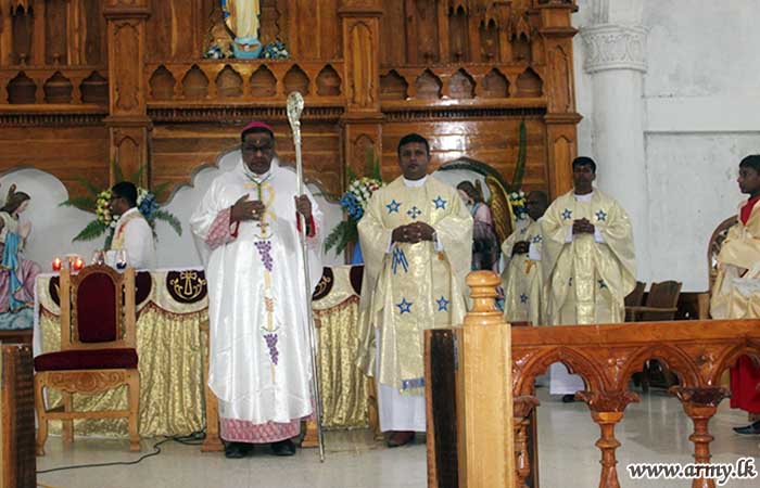 522 Infantry Brigade Troops Plant Coconut Saplings in Church Compound
